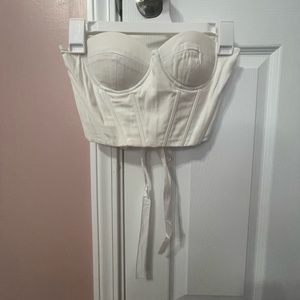 Amazon White Corset Top